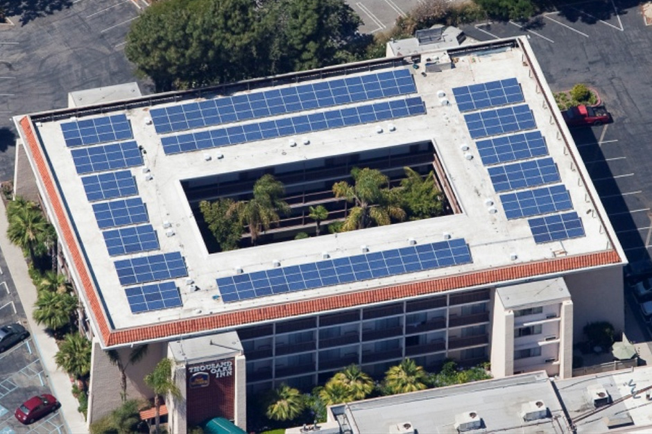 Rooftop solar panels for Best Western Thousand Oaks